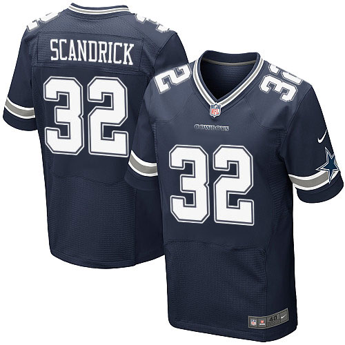 Men's Elite Orlando Scandrick Nike Jersey Navy Blue Home - #32 NFL Dallas Cowboys
